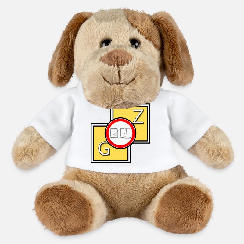 Genz Abstraktes Logo - MiniFeet® Hund Helge - Weiß