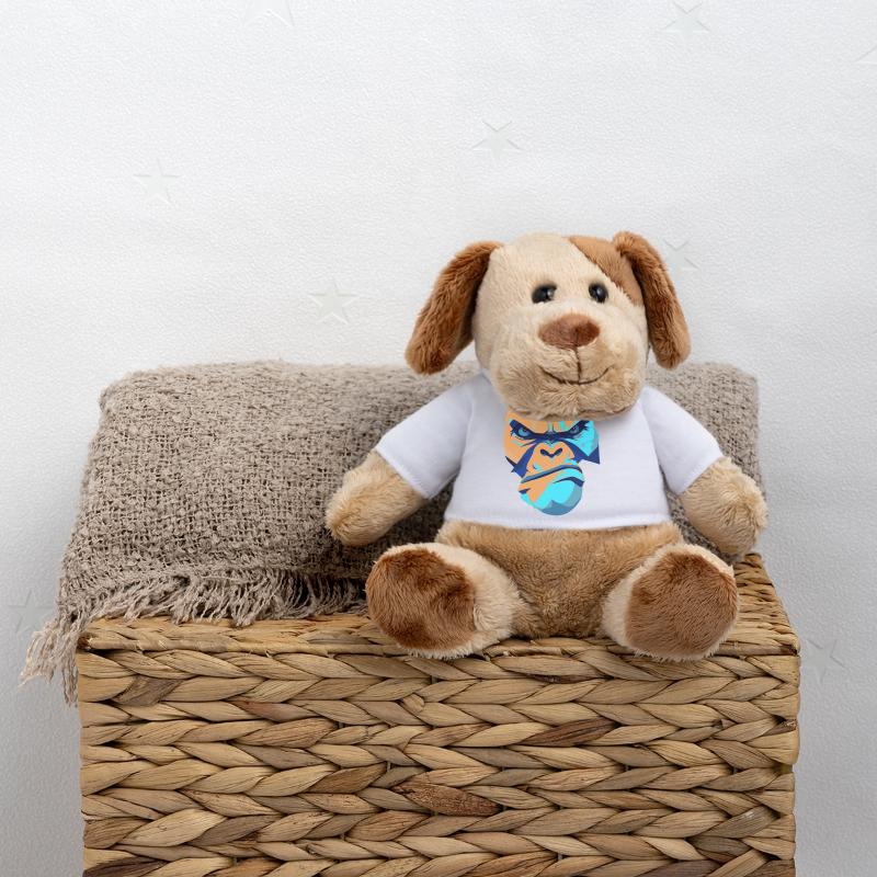 Imprimé imprété Gorille Bleu Devant Chien en peluche Helge MiniFeet®