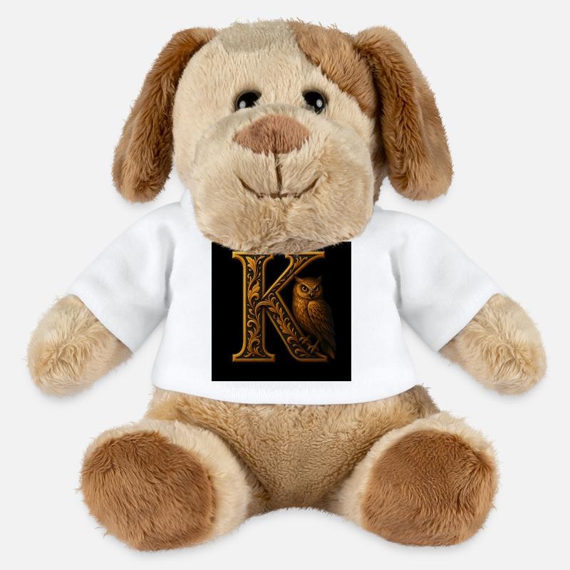 K – Magisches Ornament mit Eule - MiniFeet® Hund Helge - Weiß