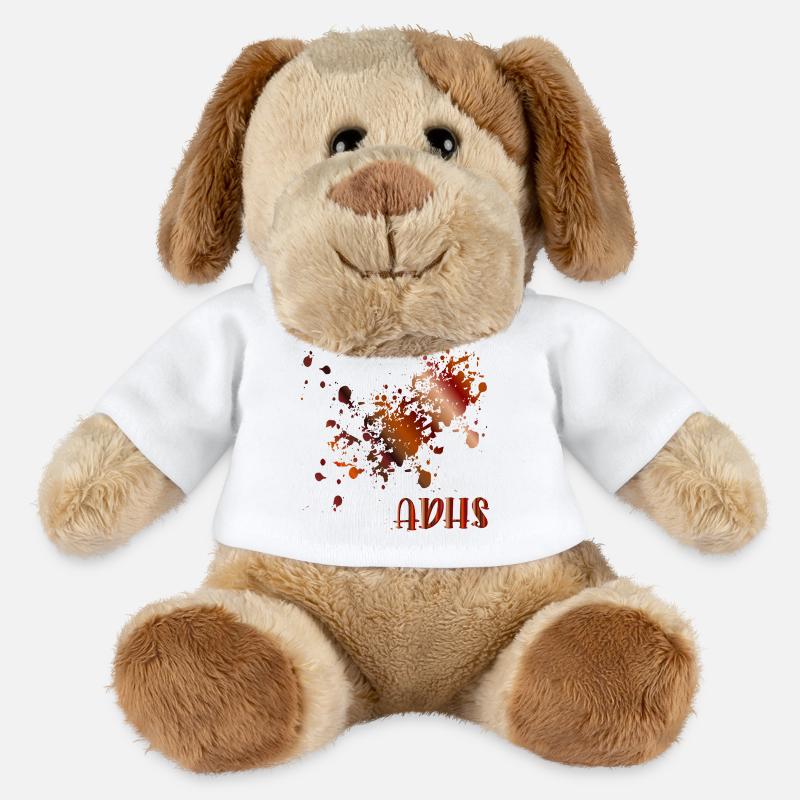 ADHS - FLECKEN CHAOS - MiniFeet® Hund Helge - Weiß