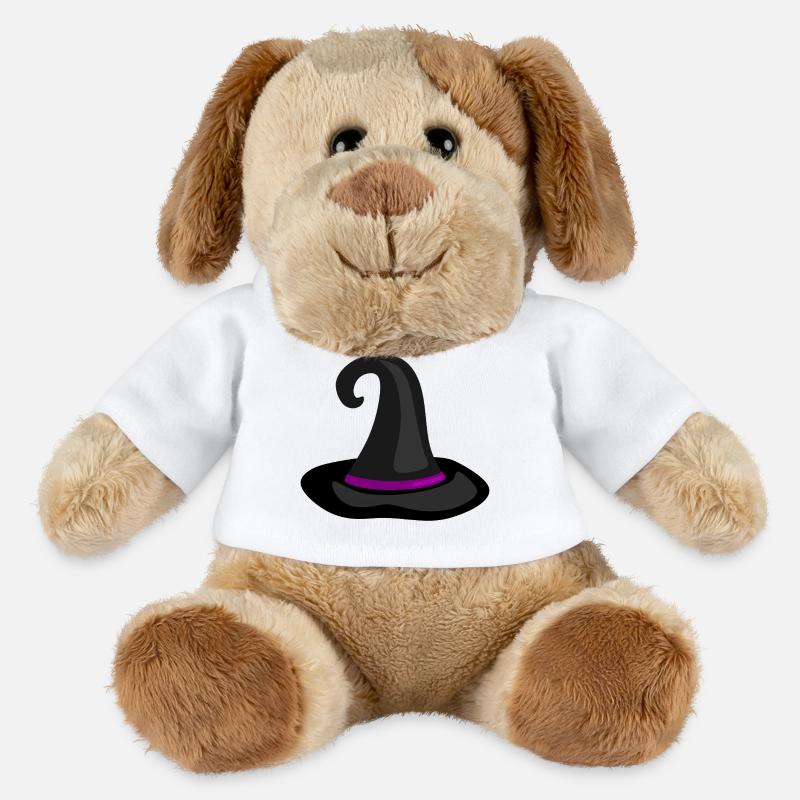 Magical Witch Hat Illustration - MiniFeet® Dog Helge - white
