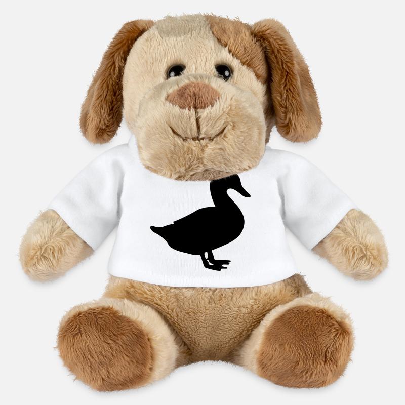duck / duck / quack - MiniFeet® Dog Helge - white