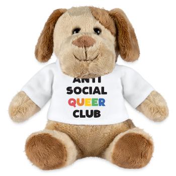 LGBTQ - Anti Social Queer Club - MiniFeet® Dog Helge - white - Front
