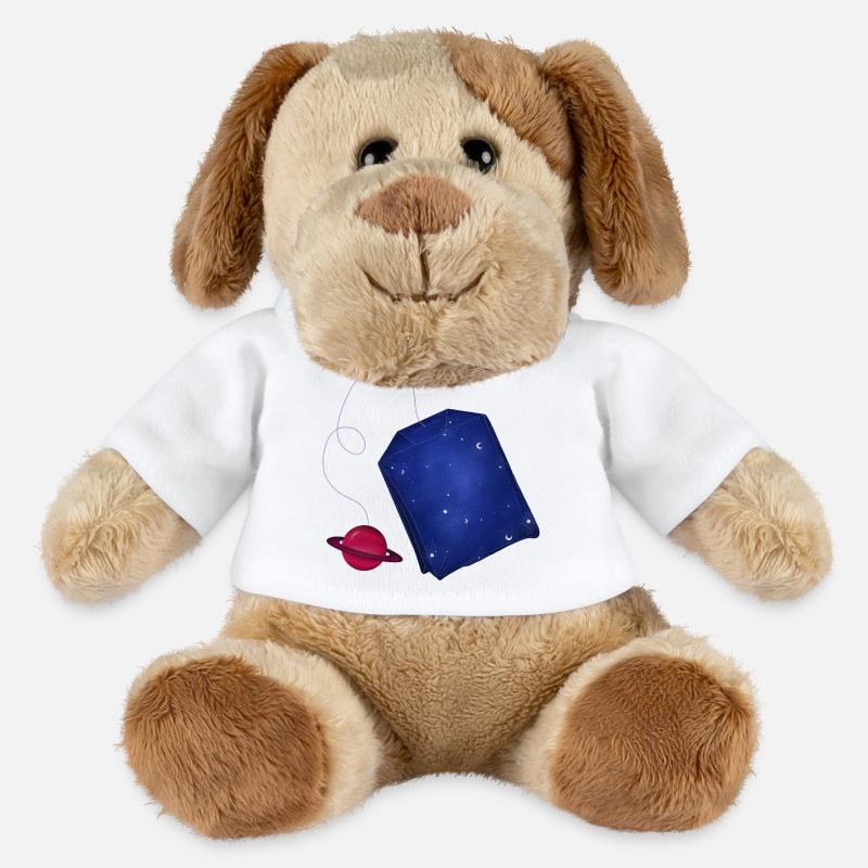 Weltraum-Tee - MiniFeet® Hund Helge - Weiß