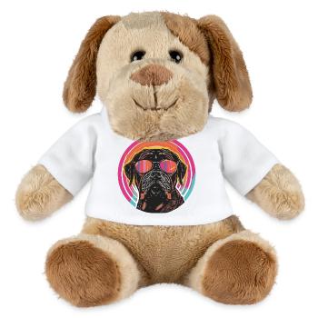 Schicker Hund mit Sonnenbrille - MiniFeet® Hund Helge - Weiß - Vorne