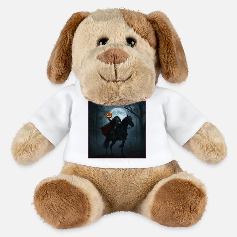 Cavalier sans tête - Chien en peluche Helge MiniFeet® - blanc