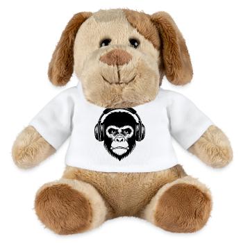 Streetstyle Monkey Head Graffiti Beat Edition Chemise - Chien en peluche Helge MiniFeet® - blanc - Devant