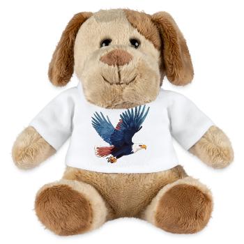 Pygargue à queue blanche en vol - Chien en peluche Helge MiniFeet® - blanc - Devant
