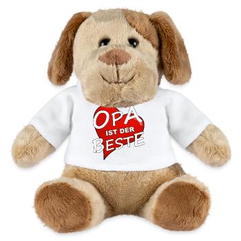 OPA IST DER BESTE - MiniFeet® Hund Helge - Weiß - Vorne