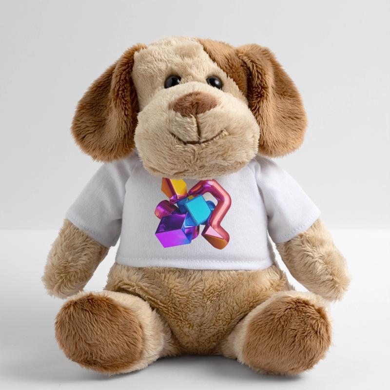 Abstrakte 3D Geometrie Formen bunt MiniFeet® Hund Helge