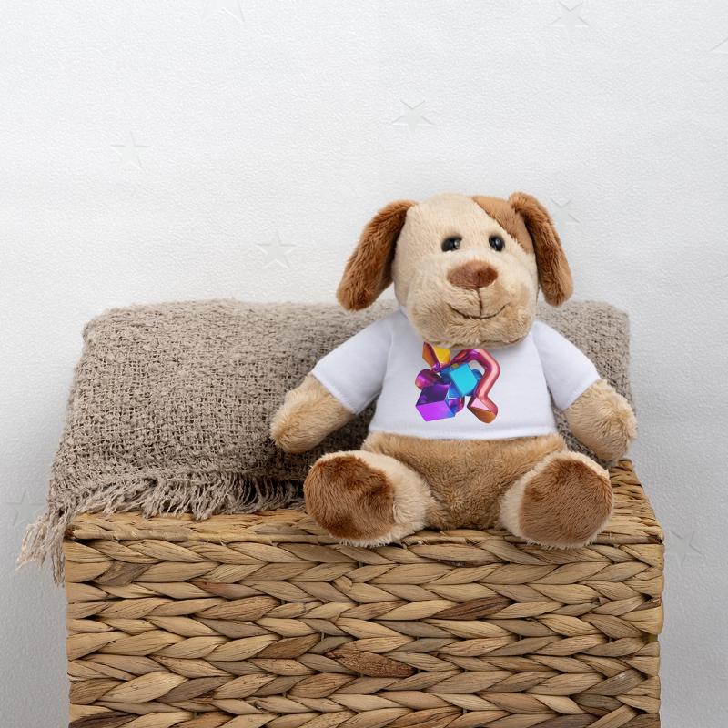 Abstrakte 3D Geometrie Formen bunt MiniFeet® Hund Helge