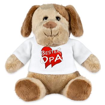BESTER OPA - MiniFeet® Hund Helge - Weiß - Vorne