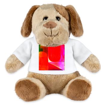 Neon Farbblock Geometrie - MiniFeet® Hund Helge - Weiß - Vorne