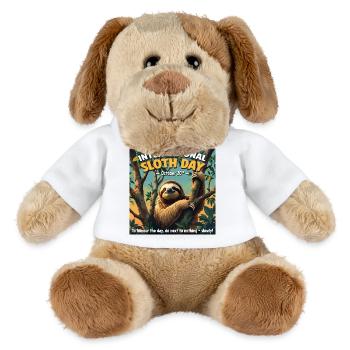 Journée internationale de la paresse – 20 octobre - Chien en peluche Helge MiniFeet® - blanc - Devant