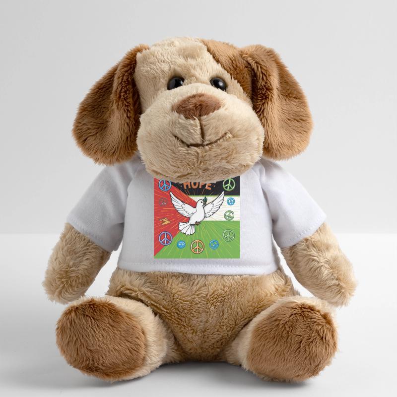 Hoffnungstaube und Friedenszeichen MiniFeet® Hund Helge