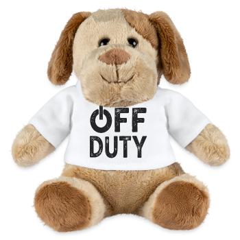 OFF DUTY Closing time I'm off duty - MiniFeet® Dog Helge - white - Front
