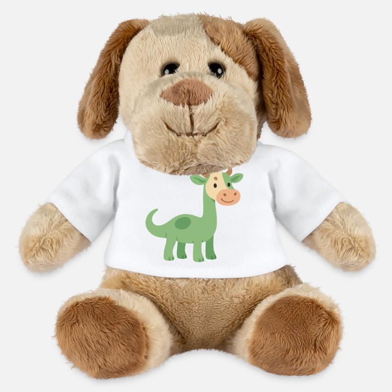 Dinosaur with cowhide head - MiniFeet® Dog Helge - white