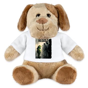 Grenouille Resist Portland - Chien en peluche Helge MiniFeet® - blanc - Devant