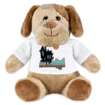 Haunted House Digital Night - MiniFeet® Dog Helge - white - Front