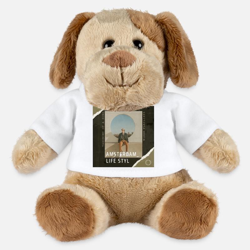 Style de vie à Amsterdam - Chien en peluche Helge MiniFeet® - blanc