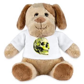 Neon Skull Disco Ball - MiniFeet® Dog Helge - white - Front