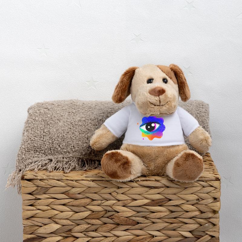 Vivid Rainbow Eye Nebula MiniFeet® Dog Helge