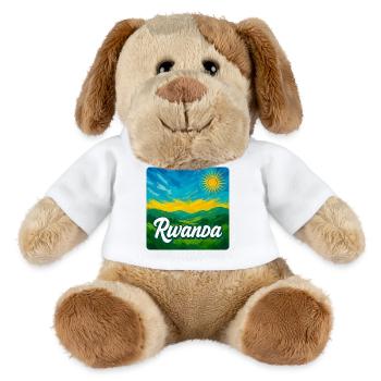 Ruanda – Die grüne Schönheit Afrikas - MiniFeet® Hund Helge - Weiß - Vorne