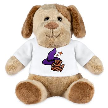 Hexenhut – Yes I Am a Witch - Chien en peluche Helge MiniFeet® - blanc - Devant
