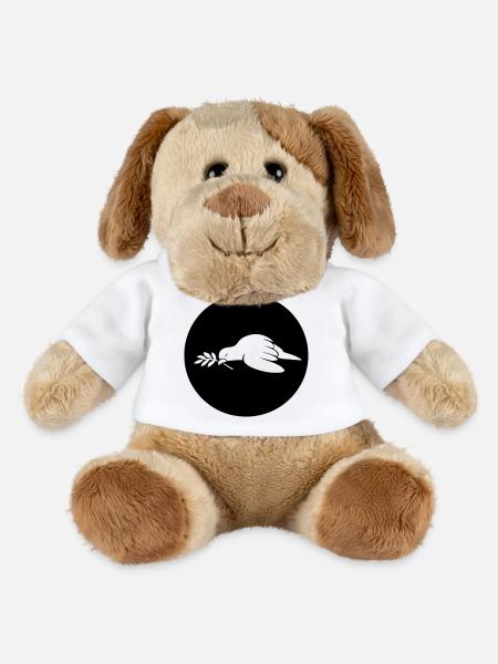 Colombe de la Paix - Chien en peluche Helge MiniFeet® - blanc