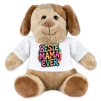 Beste Mama Ever bunt - MiniFeet® Hund Helge - Weiß - Vorne