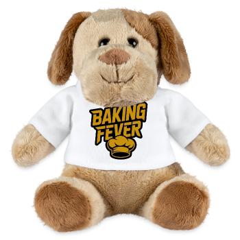 Baking Fever : Graphique de la toque de chef - Chien en peluche Helge MiniFeet® - blanc - Devant