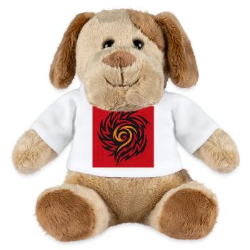 Flammenspirale Tribal - MiniFeet® Hund Helge - Weiß - Vorne
