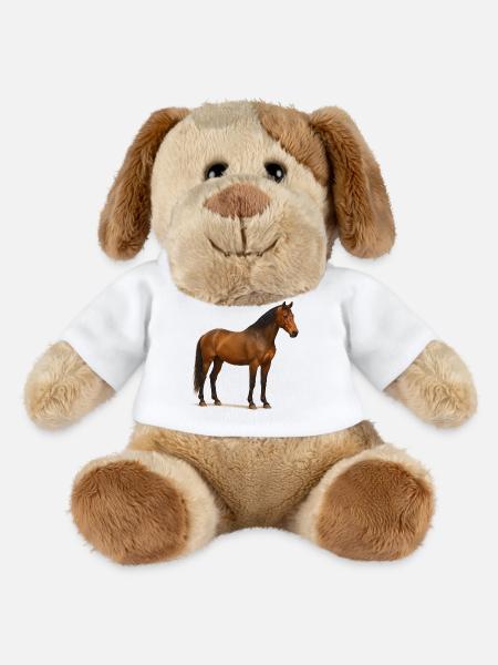 Reddish Brown Stallion in Sun Shimmer - MiniFeet® Dog Helge - white