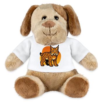 Lynx in sunset shade - MiniFeet® Dog Helge - white - Front