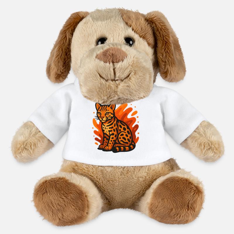 Flaming Ocelot - MiniFeet® Dog Helge - white