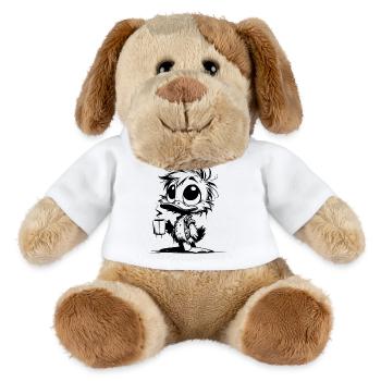 Office duck on the back burner Coffee instead of small talk - MiniFeet® Dog Helge - white - Front