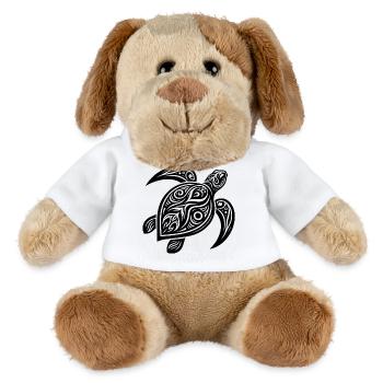 Turtle Tattoo Style – Mystical Design - MiniFeet® Dog Helge - white - Front