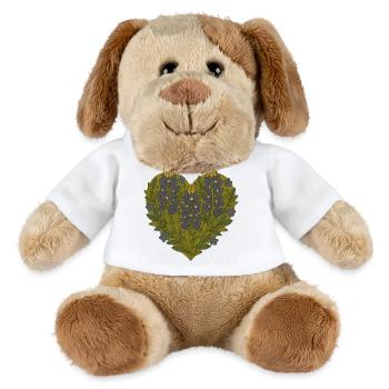 Von Herzen kommende Lupine Floral Texas Bluebonnets - MiniFeet® Hund Helge - Weiß - Vorne