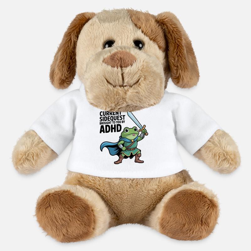 Current Sidequest vous est présenté par TDAH - Chien en peluche Helge MiniFeet® - blanc