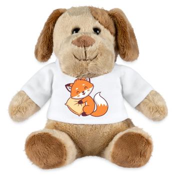 Renard câlin peluche orange - Chien en peluche Helge MiniFeet® - blanc - Devant