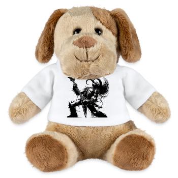 Rockgott aus der Unterwelt Metal kills silence - MiniFeet® Hund Helge - Weiß - Vorne