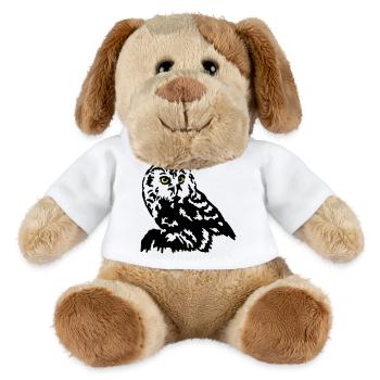 Petite chouette chouette - Chien en peluche Helge MiniFeet® - blanc - Devant