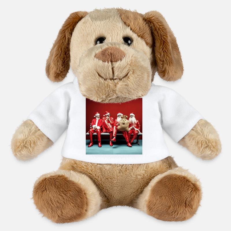 Application Santa's Quartet on Casting Bank - MiniFeet® Dog Helge - white