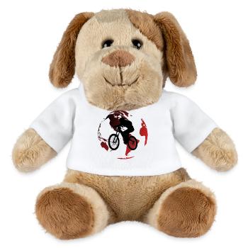 Mountainbiken auf der Globe Rouge - MiniFeet® Hund Helge - Weiß - Vorne