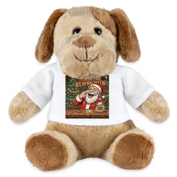 High-lige Weihnachten | Ho Ho Ho - MiniFeet® Hund Helge - Weiß - Vorne