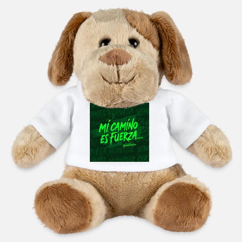 Mon chemin, c’est la force - Chien en peluche Helge MiniFeet® - blanc