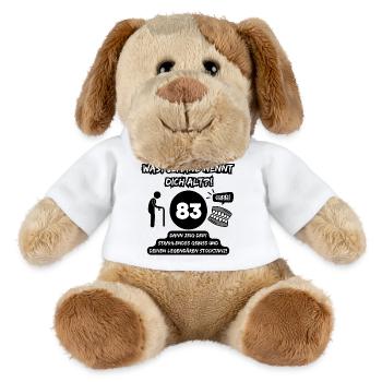 83 and legendary: Bit out, stick dancing on! - MiniFeet® Dog Helge - white - Front
