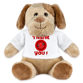 Thank You Blood Donation - MiniFeet® Dog Helge - white - Front