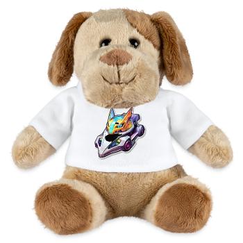 Neon Rennhelm Drachenstil - MiniFeet® Hund Helge - Weiß - Vorne