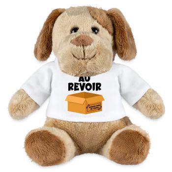 Last Day of Work - Goodbye - MiniFeet® Dog Helge - white - Front